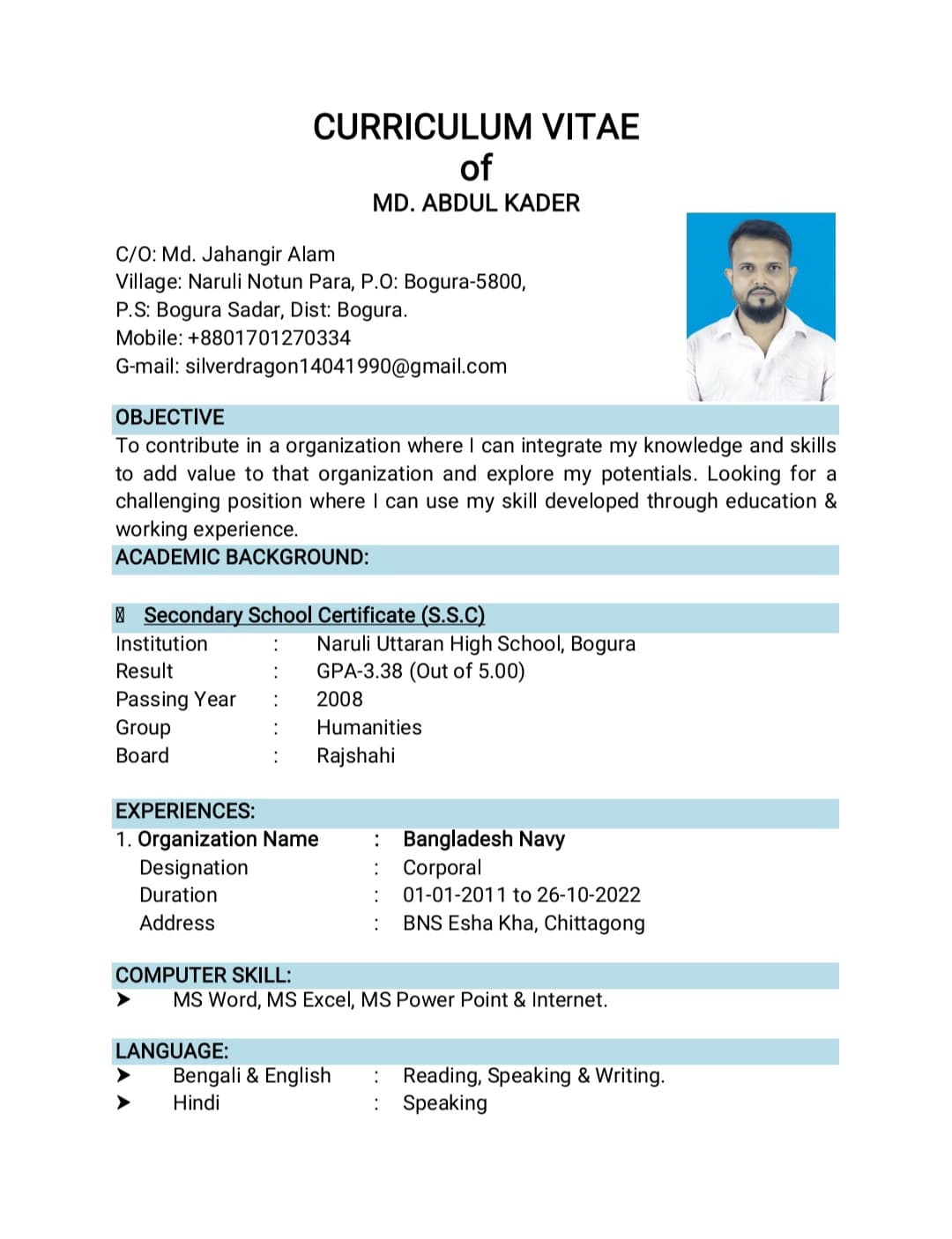 Abdul  Kader